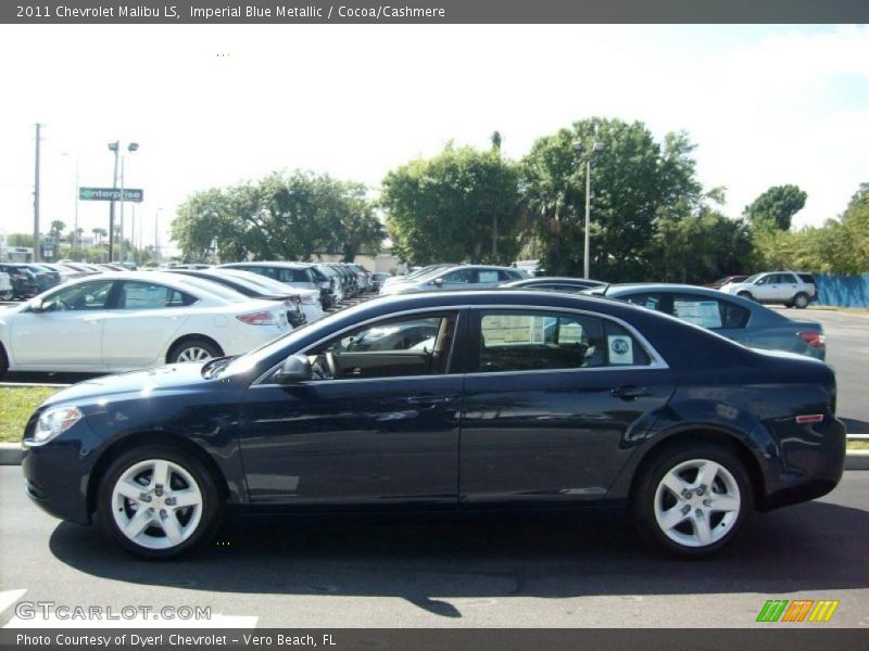 Imperial Blue Metallic / Cocoa/Cashmere 2011 Chevrolet Malibu LS