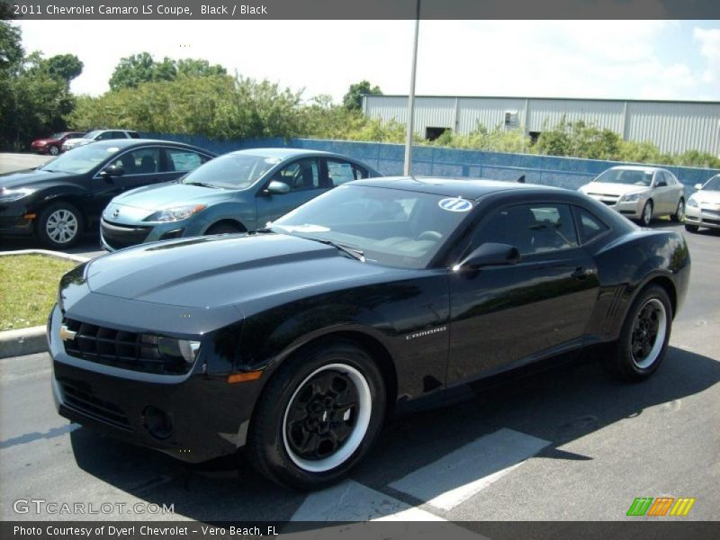 Black / Black 2011 Chevrolet Camaro LS Coupe