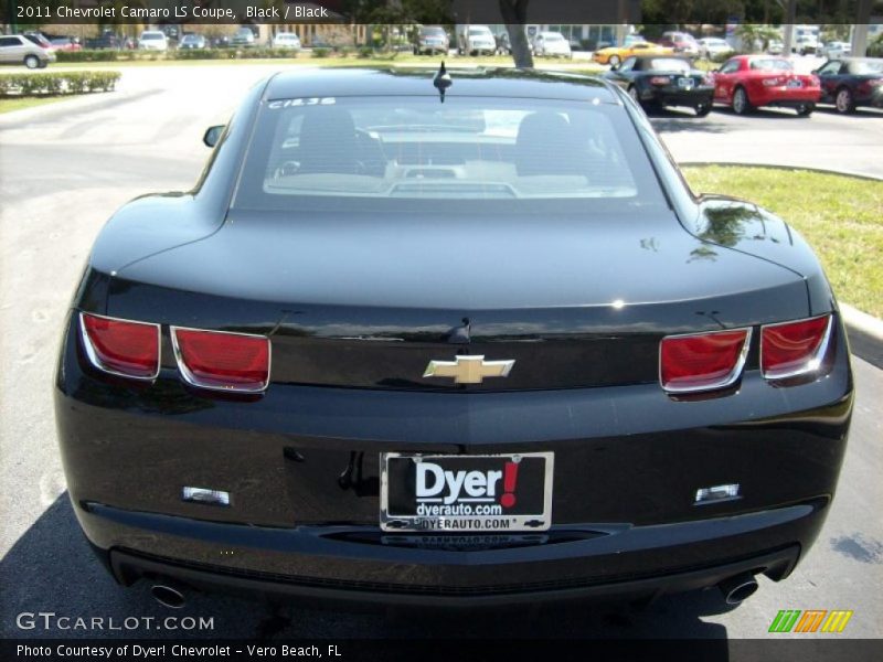 Black / Black 2011 Chevrolet Camaro LS Coupe