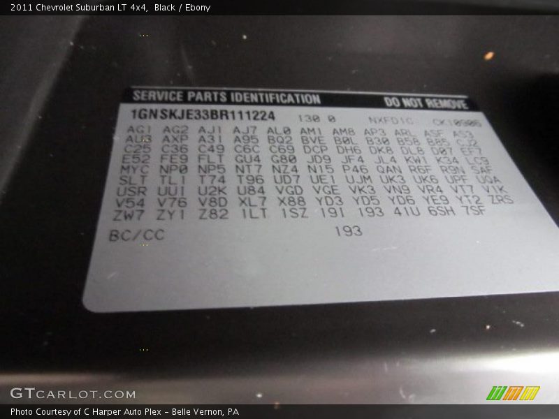 Black / Ebony 2011 Chevrolet Suburban LT 4x4