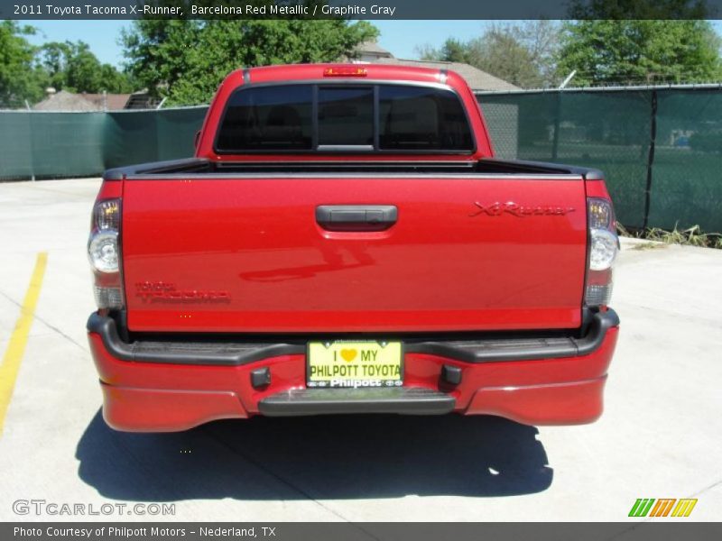 Barcelona Red Metallic / Graphite Gray 2011 Toyota Tacoma X-Runner