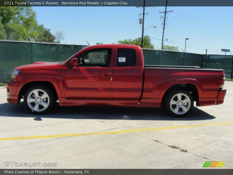 Barcelona Red Metallic / Graphite Gray 2011 Toyota Tacoma X-Runner