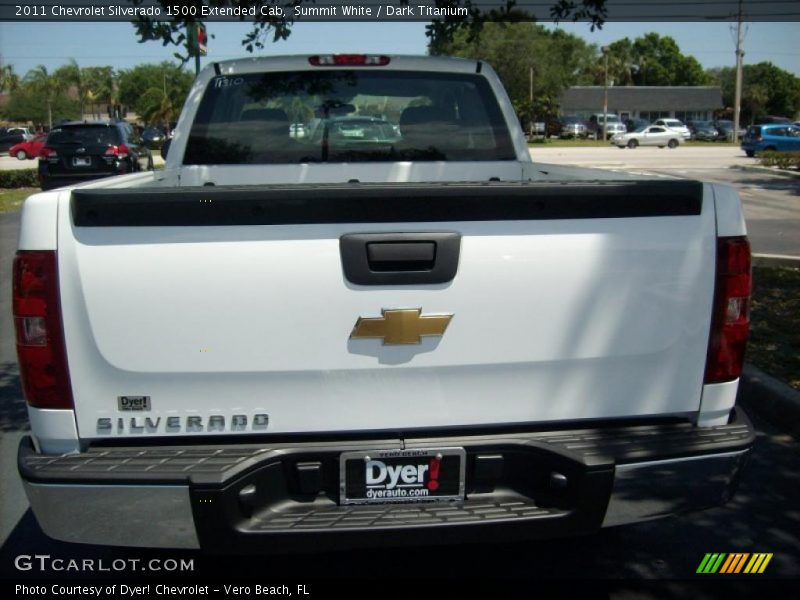 Summit White / Dark Titanium 2011 Chevrolet Silverado 1500 Extended Cab