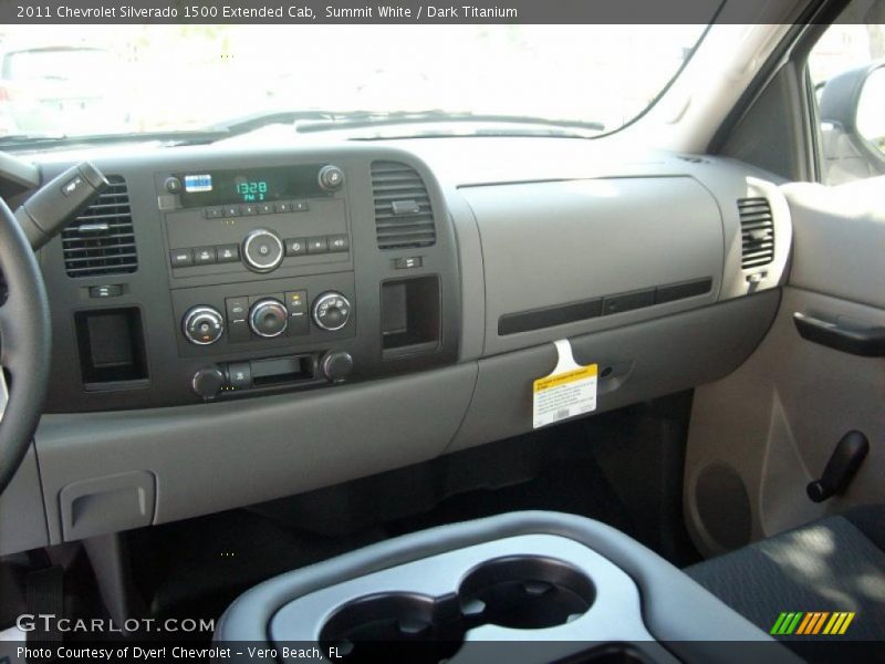 Summit White / Dark Titanium 2011 Chevrolet Silverado 1500 Extended Cab