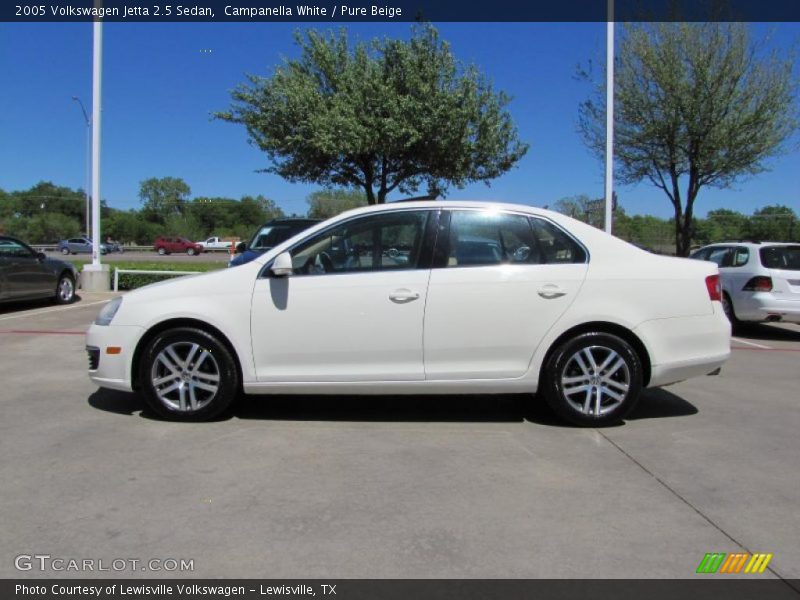 Campanella White / Pure Beige 2005 Volkswagen Jetta 2.5 Sedan