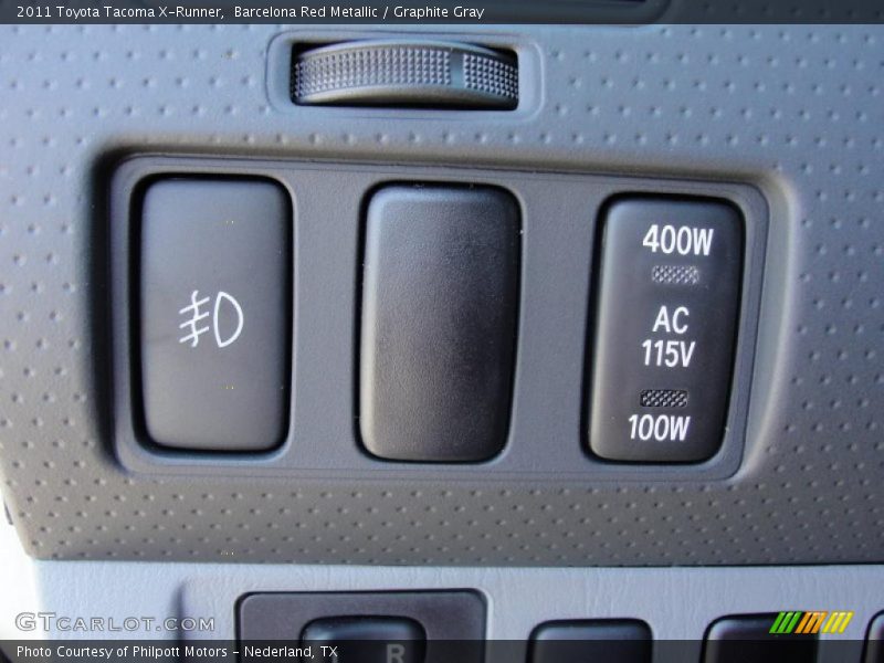 Controls of 2011 Tacoma X-Runner