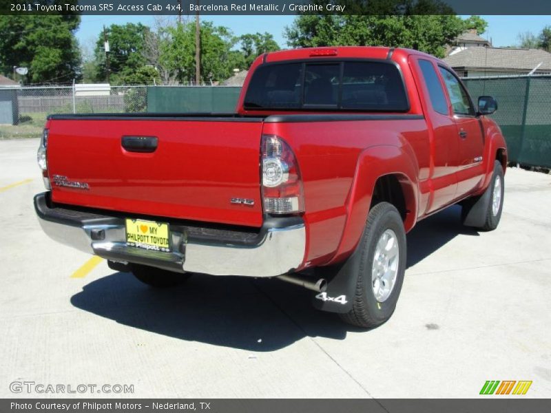 Barcelona Red Metallic / Graphite Gray 2011 Toyota Tacoma SR5 Access Cab 4x4