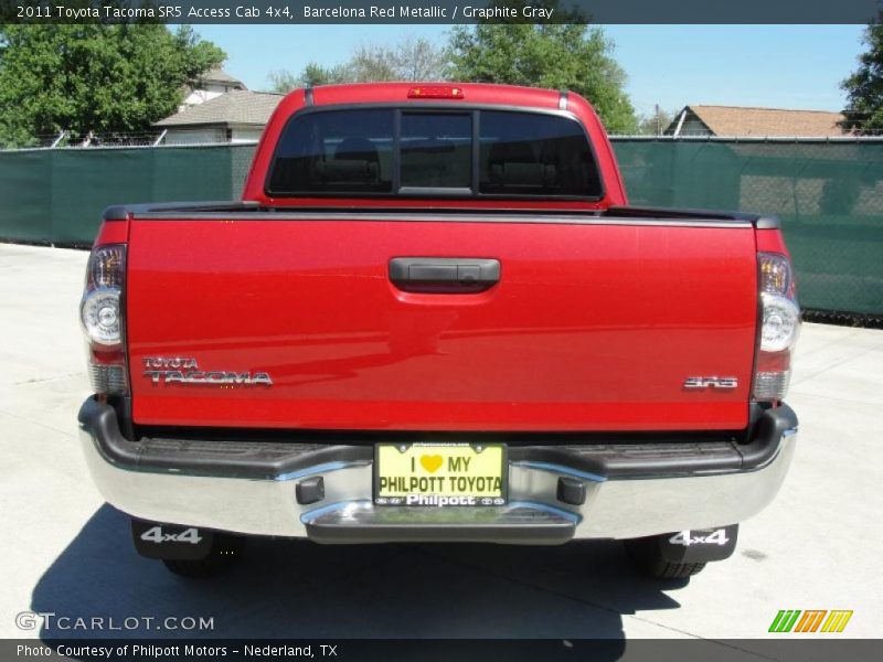 Barcelona Red Metallic / Graphite Gray 2011 Toyota Tacoma SR5 Access Cab 4x4
