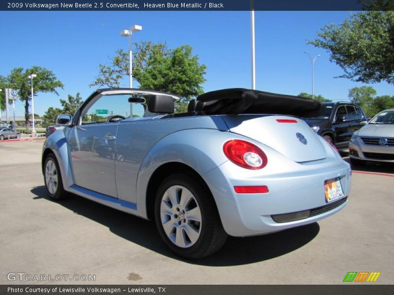 Heaven Blue Metallic / Black 2009 Volkswagen New Beetle 2.5 Convertible