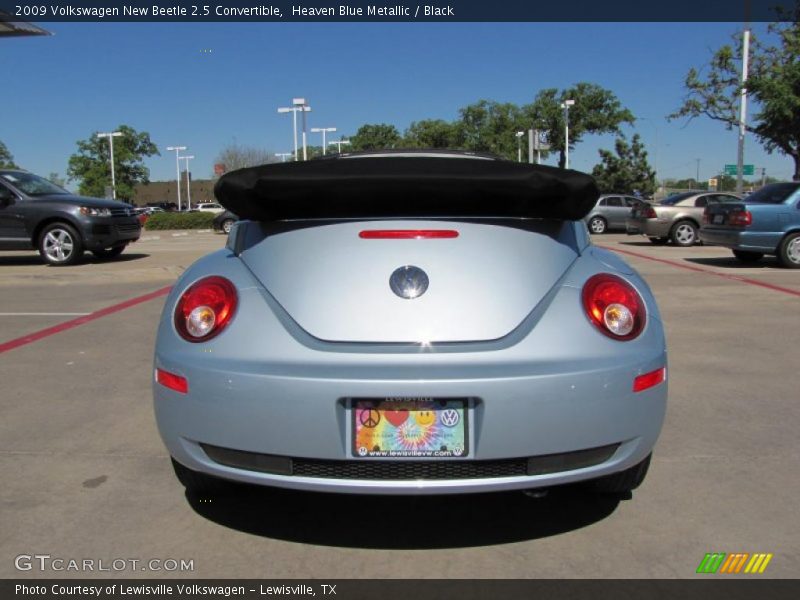 Heaven Blue Metallic / Black 2009 Volkswagen New Beetle 2.5 Convertible
