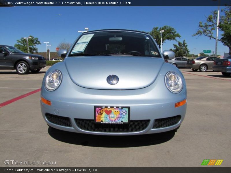 Heaven Blue Metallic / Black 2009 Volkswagen New Beetle 2.5 Convertible