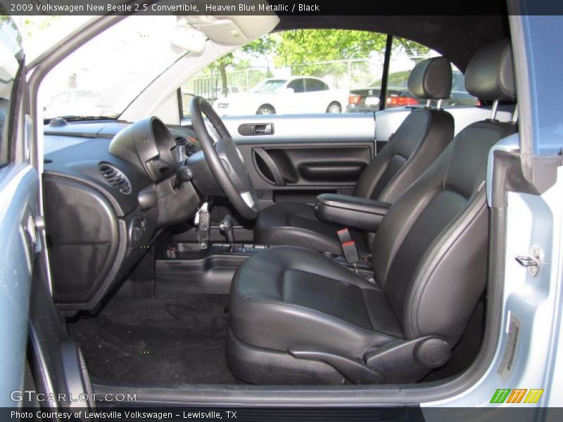 Heaven Blue Metallic / Black 2009 Volkswagen New Beetle 2.5 Convertible