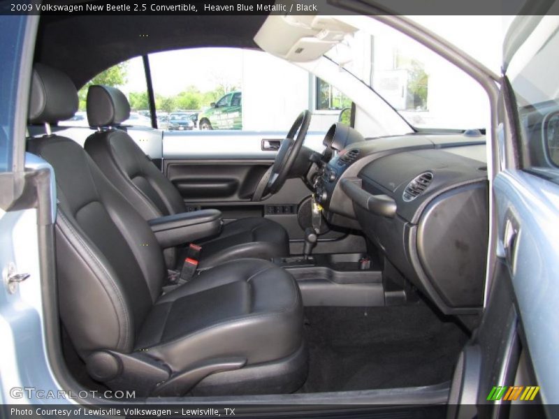 Heaven Blue Metallic / Black 2009 Volkswagen New Beetle 2.5 Convertible