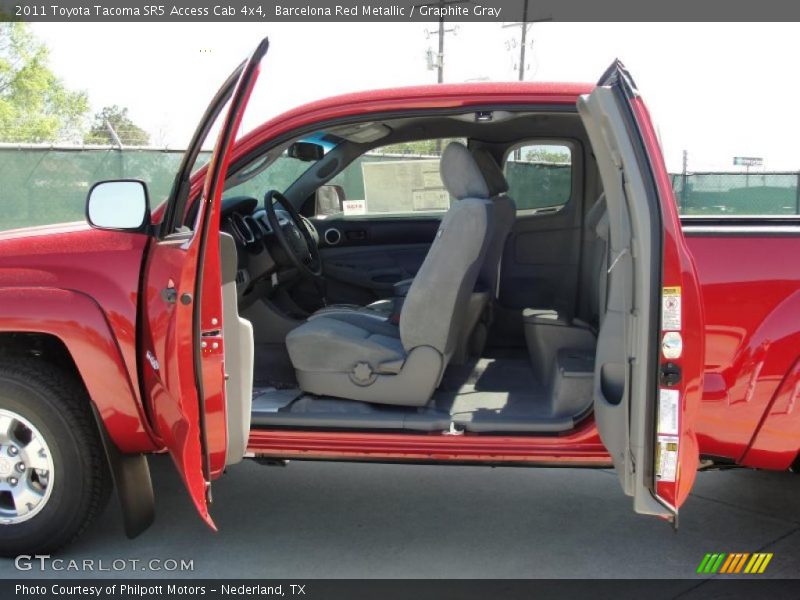 Barcelona Red Metallic / Graphite Gray 2011 Toyota Tacoma SR5 Access Cab 4x4