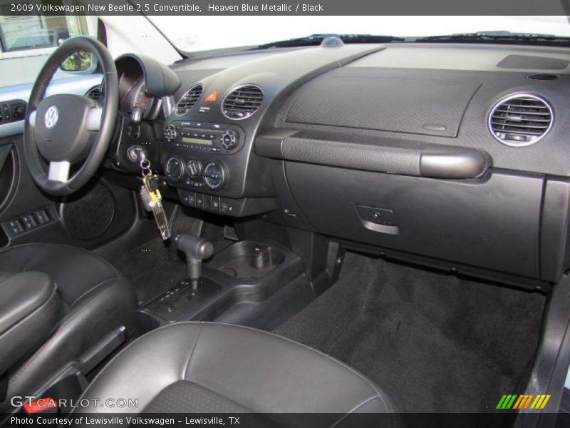 Heaven Blue Metallic / Black 2009 Volkswagen New Beetle 2.5 Convertible