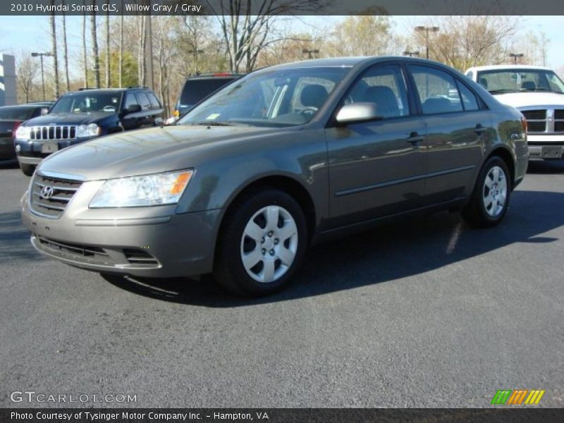 Willow Gray / Gray 2010 Hyundai Sonata GLS