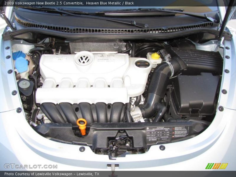 Heaven Blue Metallic / Black 2009 Volkswagen New Beetle 2.5 Convertible
