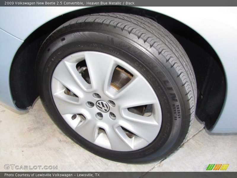 Heaven Blue Metallic / Black 2009 Volkswagen New Beetle 2.5 Convertible
