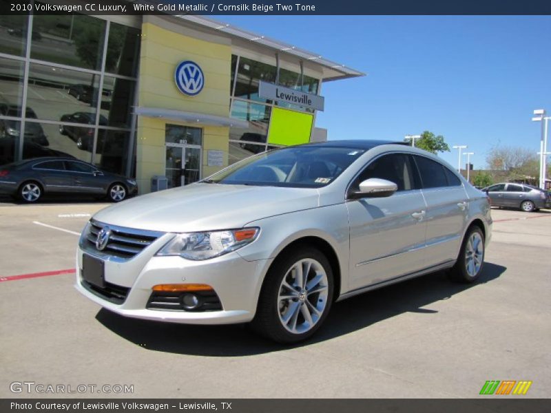 White Gold Metallic / Cornsilk Beige Two Tone 2010 Volkswagen CC Luxury