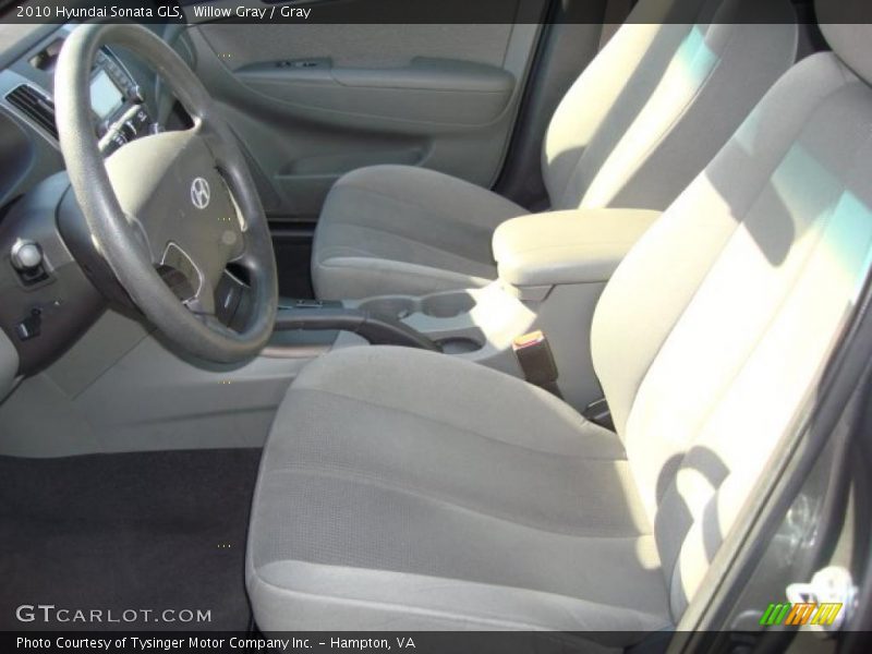 Willow Gray / Gray 2010 Hyundai Sonata GLS