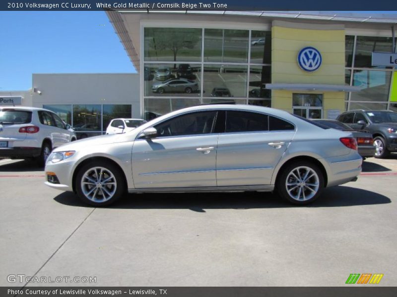 White Gold Metallic / Cornsilk Beige Two Tone 2010 Volkswagen CC Luxury
