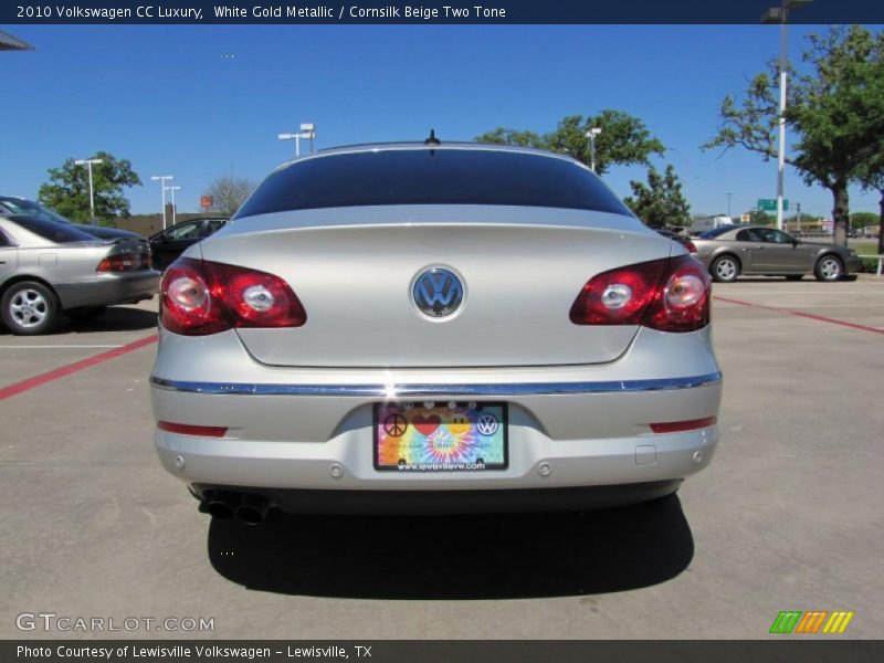 White Gold Metallic / Cornsilk Beige Two Tone 2010 Volkswagen CC Luxury