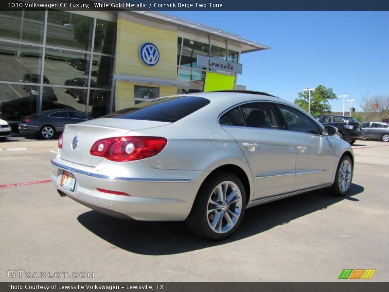 White Gold Metallic / Cornsilk Beige Two Tone 2010 Volkswagen CC Luxury