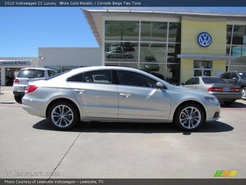 White Gold Metallic / Cornsilk Beige Two Tone 2010 Volkswagen CC Luxury