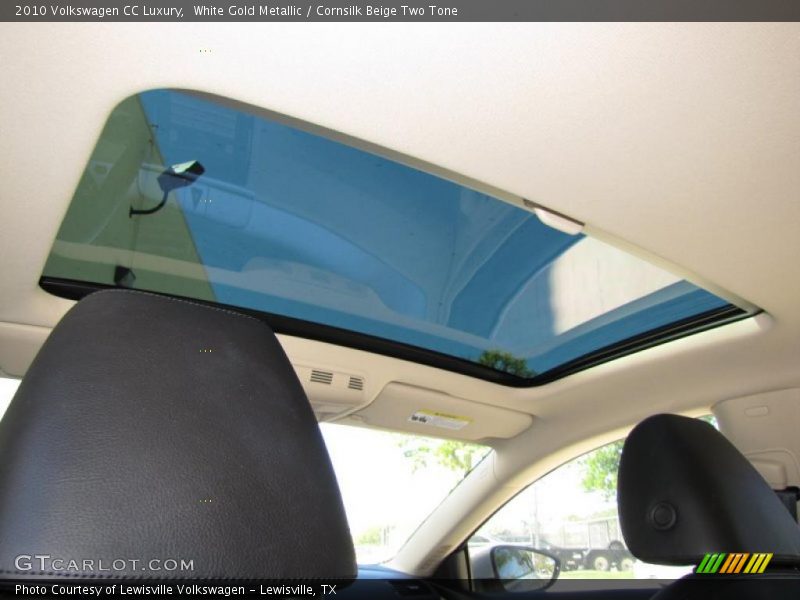 White Gold Metallic / Cornsilk Beige Two Tone 2010 Volkswagen CC Luxury
