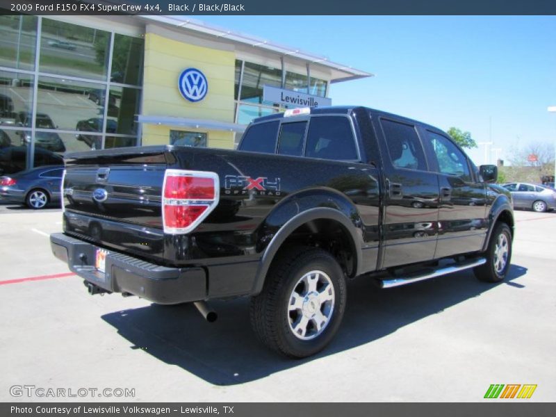 Black / Black/Black 2009 Ford F150 FX4 SuperCrew 4x4
