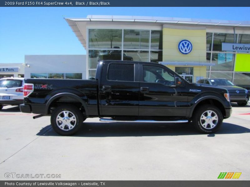 Black / Black/Black 2009 Ford F150 FX4 SuperCrew 4x4