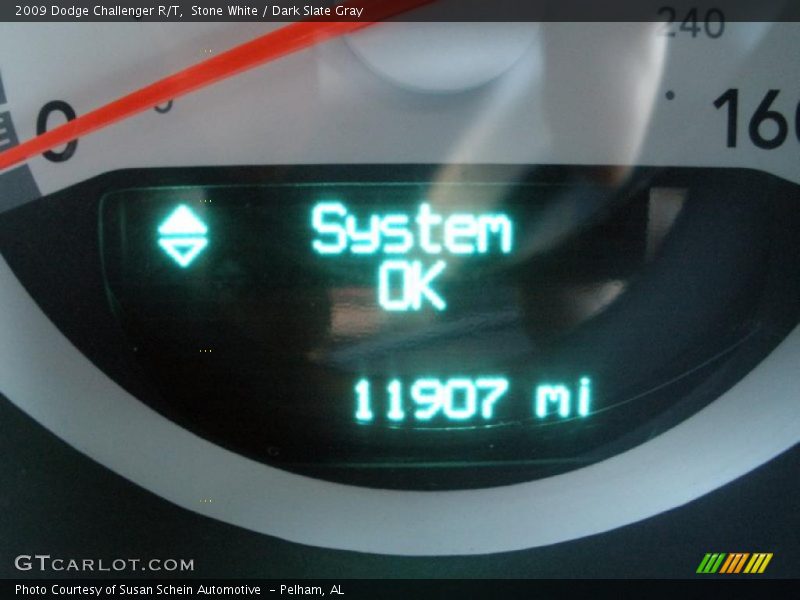 Stone White / Dark Slate Gray 2009 Dodge Challenger R/T