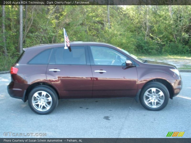 Dark Cherry Pearl / Parchment 2008 Acura MDX Technology