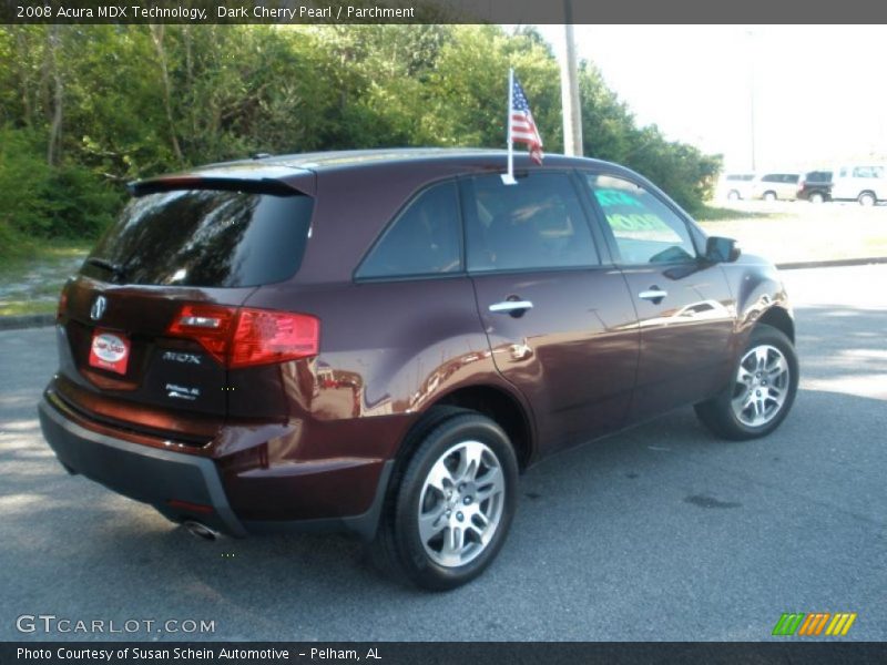 Dark Cherry Pearl / Parchment 2008 Acura MDX Technology
