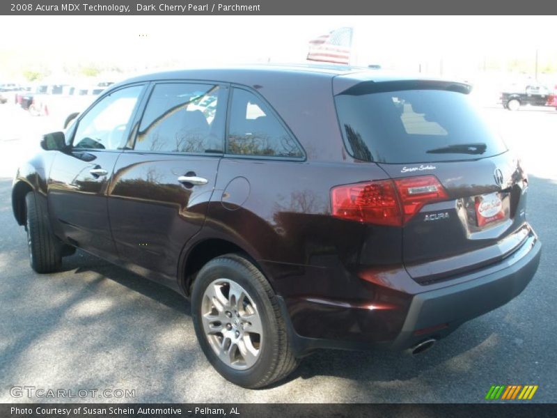 Dark Cherry Pearl / Parchment 2008 Acura MDX Technology