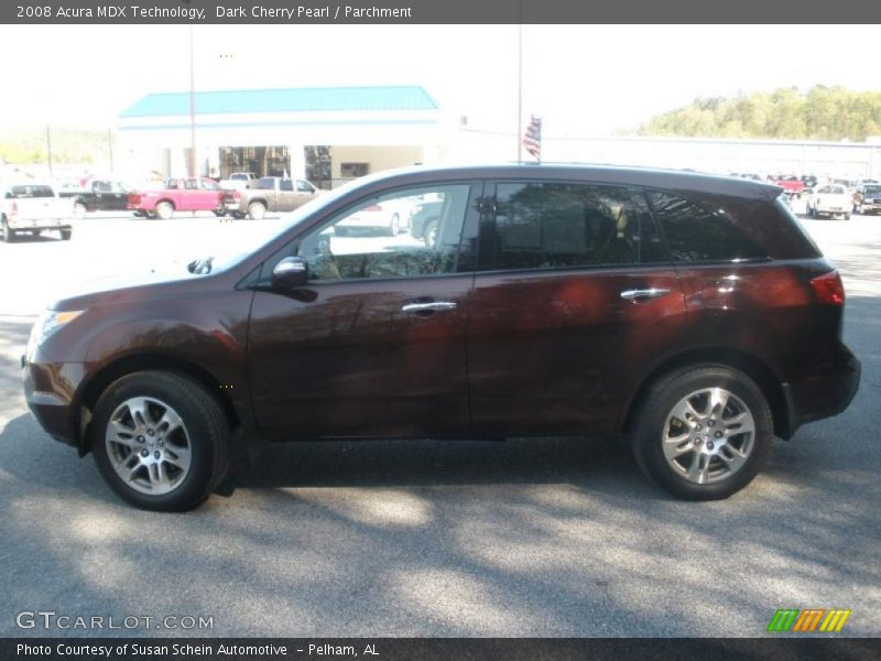 Dark Cherry Pearl / Parchment 2008 Acura MDX Technology