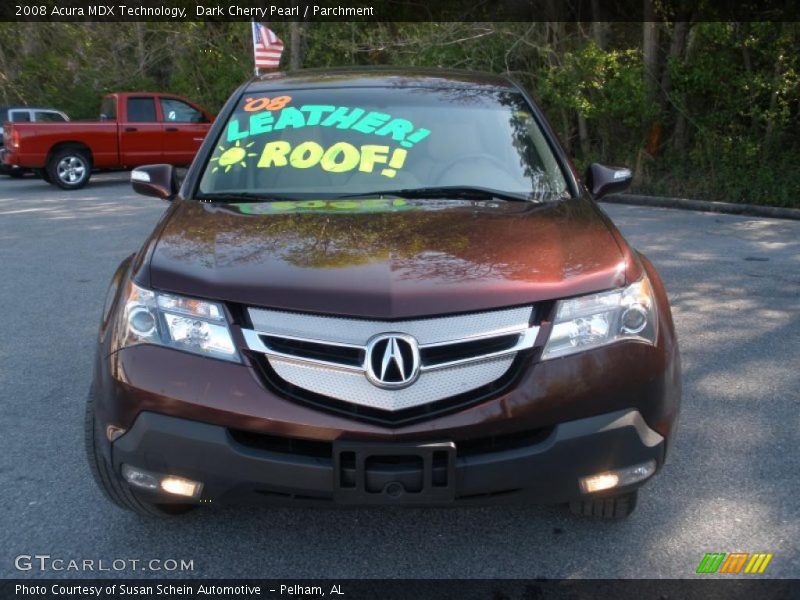 Dark Cherry Pearl / Parchment 2008 Acura MDX Technology