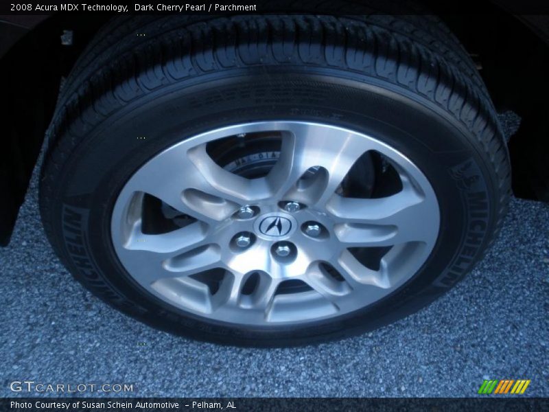 Dark Cherry Pearl / Parchment 2008 Acura MDX Technology