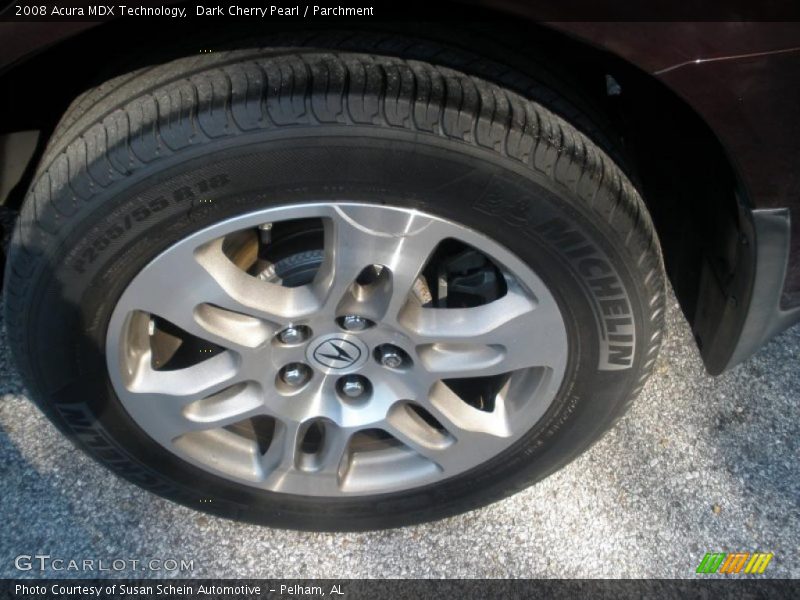 Dark Cherry Pearl / Parchment 2008 Acura MDX Technology