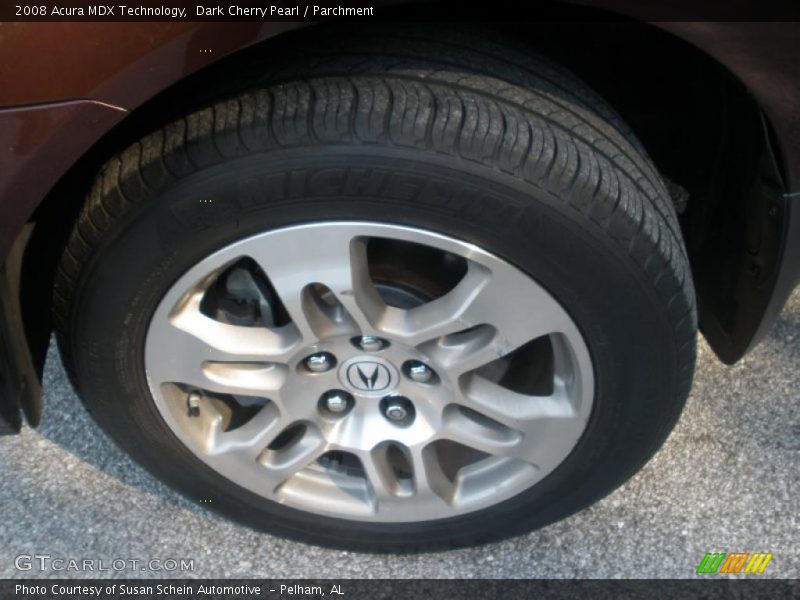 Dark Cherry Pearl / Parchment 2008 Acura MDX Technology
