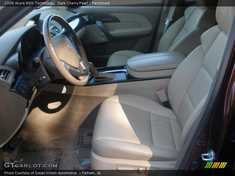 Dark Cherry Pearl / Parchment 2008 Acura MDX Technology