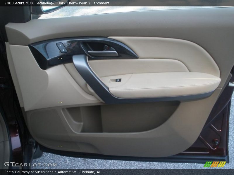 Dark Cherry Pearl / Parchment 2008 Acura MDX Technology