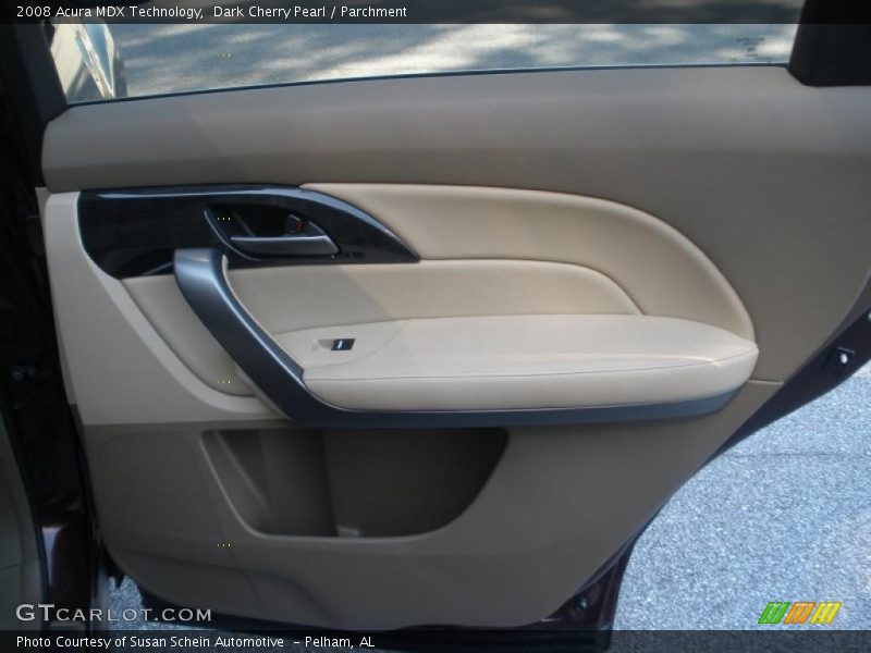Dark Cherry Pearl / Parchment 2008 Acura MDX Technology