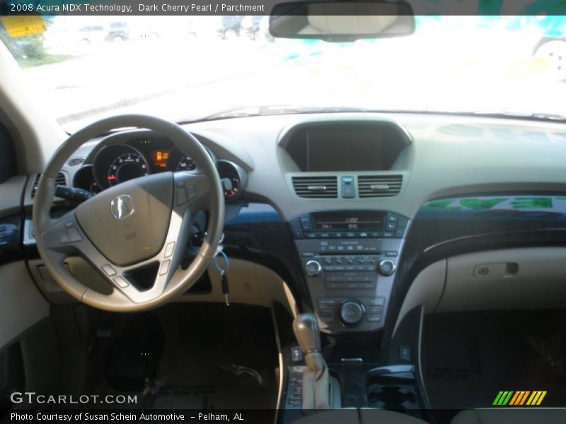 Dark Cherry Pearl / Parchment 2008 Acura MDX Technology