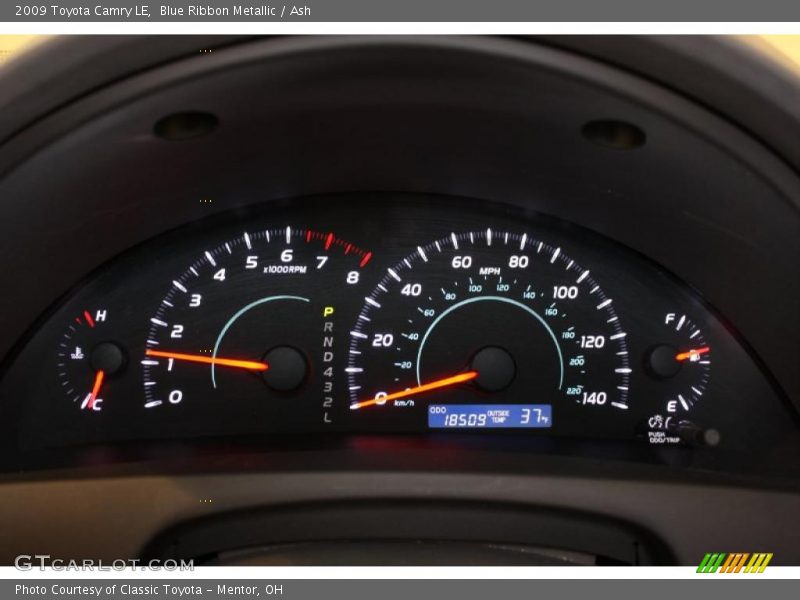 Blue Ribbon Metallic / Ash 2009 Toyota Camry LE