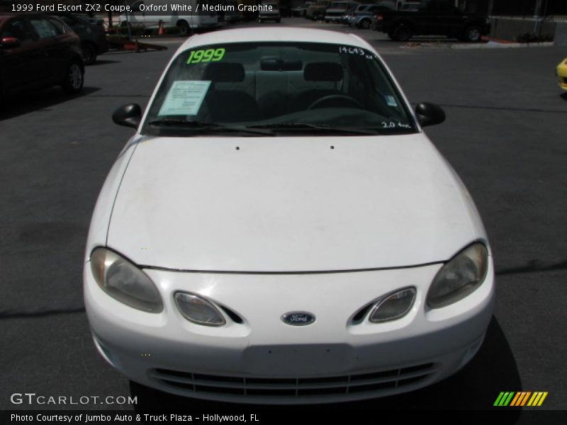 Oxford White / Medium Graphite 1999 Ford Escort ZX2 Coupe