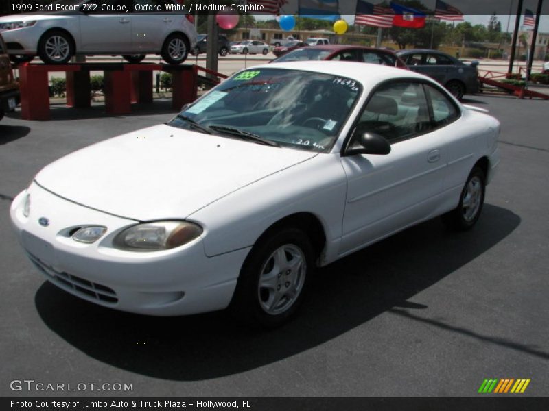 Oxford White / Medium Graphite 1999 Ford Escort ZX2 Coupe