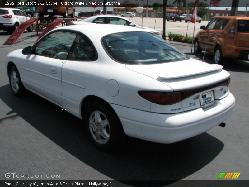 Oxford White / Medium Graphite 1999 Ford Escort ZX2 Coupe