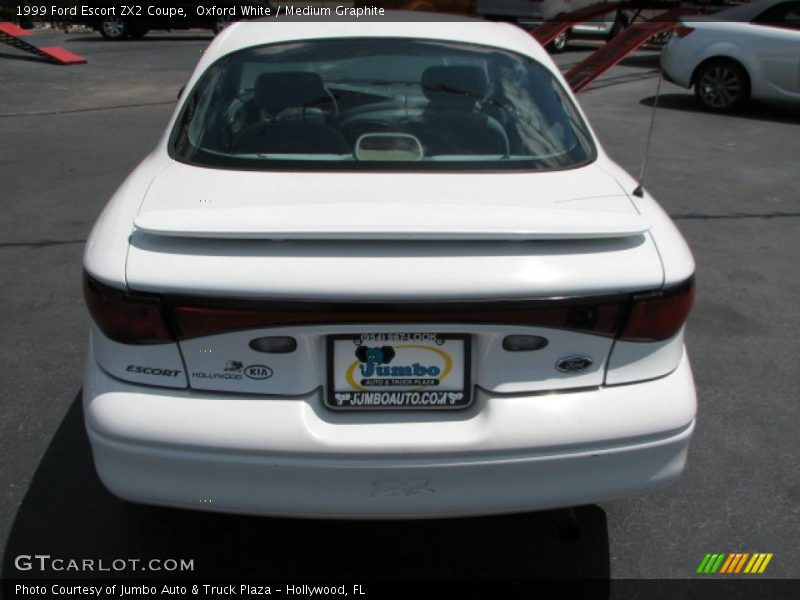 Oxford White / Medium Graphite 1999 Ford Escort ZX2 Coupe