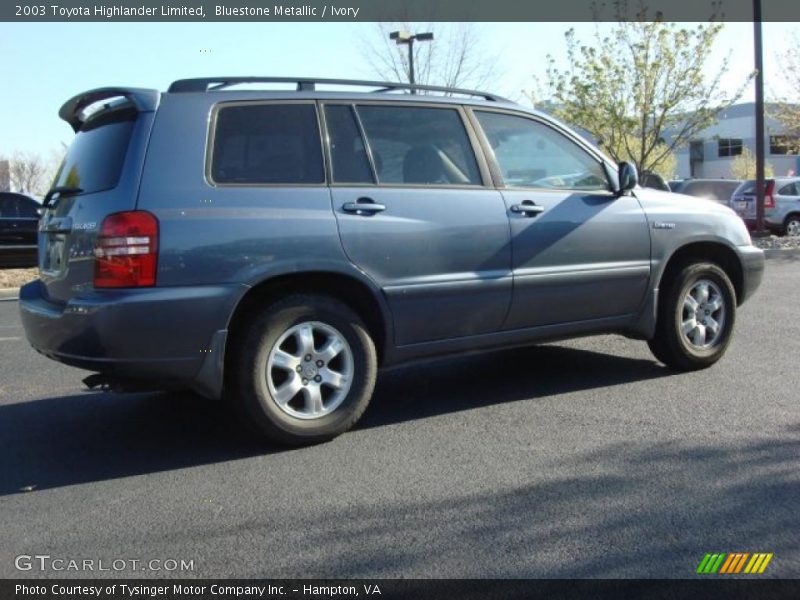 Bluestone Metallic / Ivory 2003 Toyota Highlander Limited